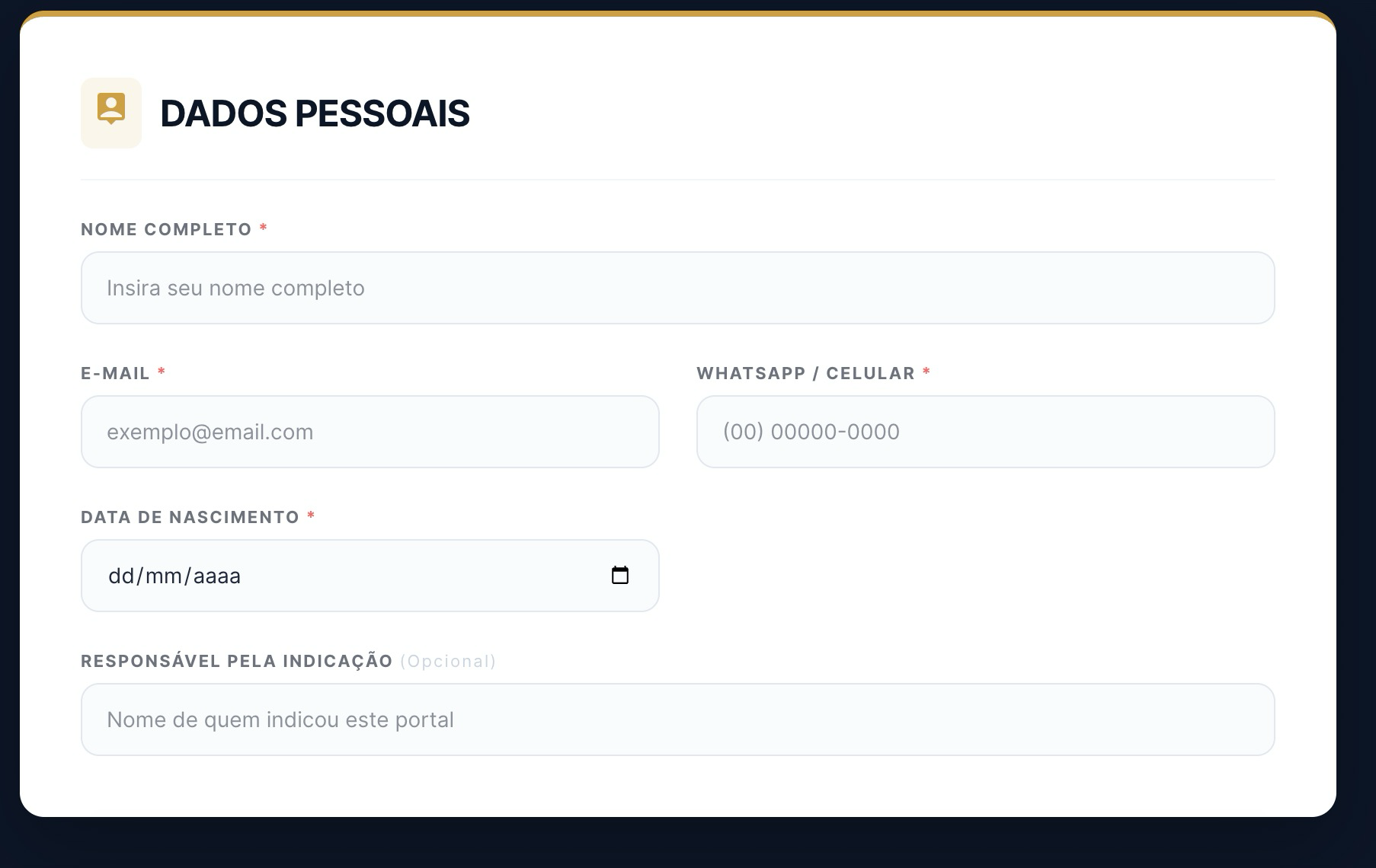 LP de Demandas - Formulario